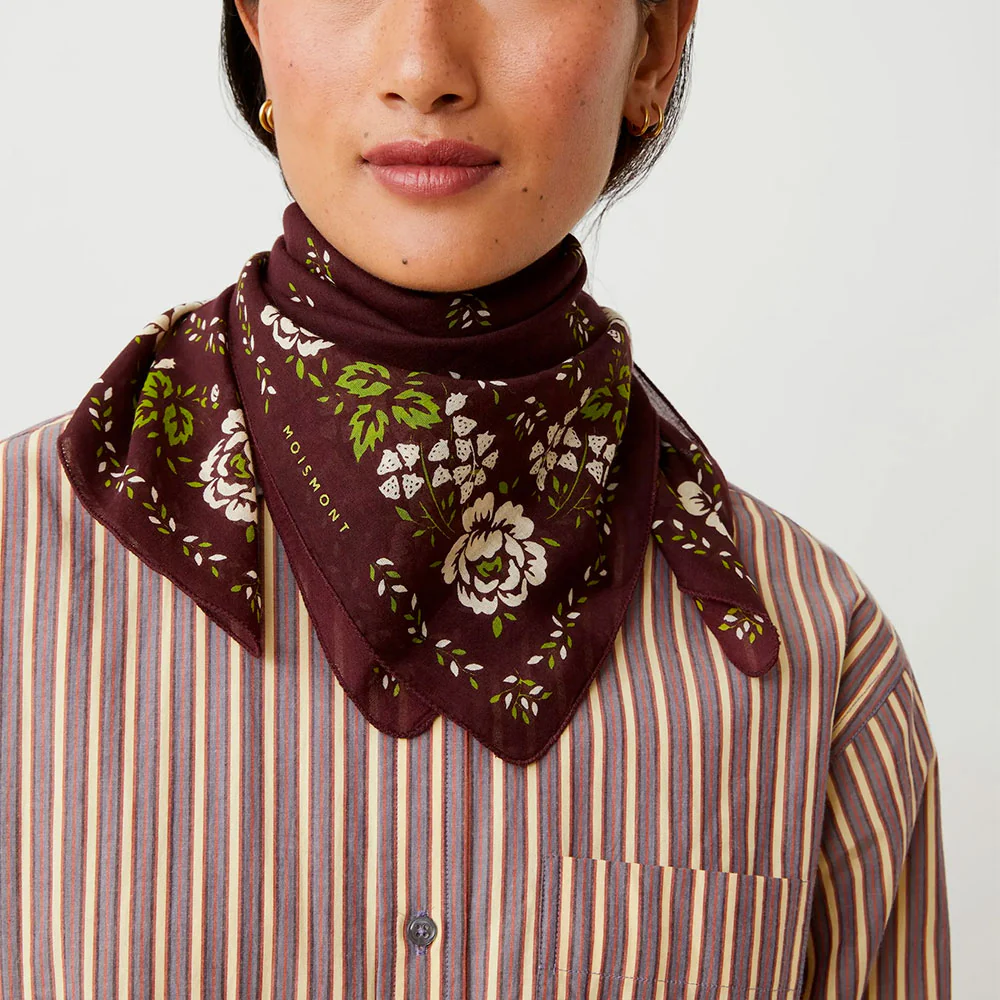 Moismont - Foulard Fichu N°652 - Garnet