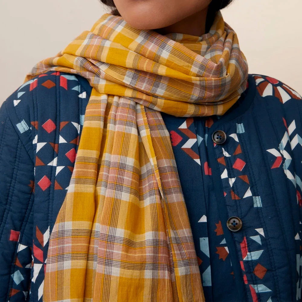 Moismont - Foulard n°722 - Jaune Holi - Image 3
