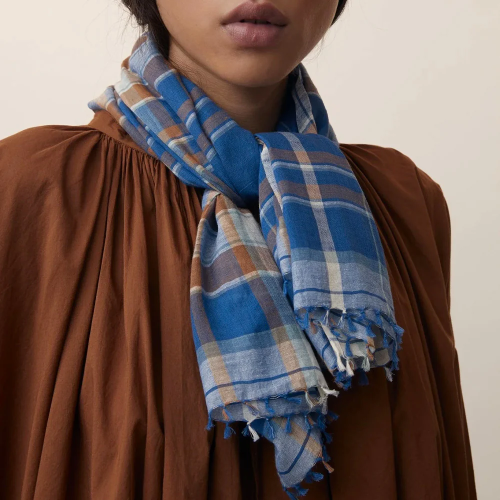 Moismont - Foulard n°768 - Bleu Royale
