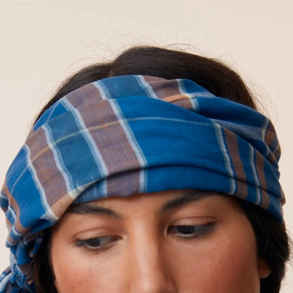 Moismont - Foulard n°768 - Bleu Royale - Image 3