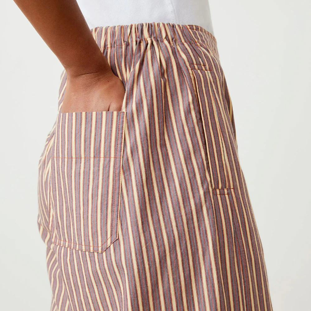 Moismont - Pantalon June N°834 - Pop Stripes Garnet - Image 3