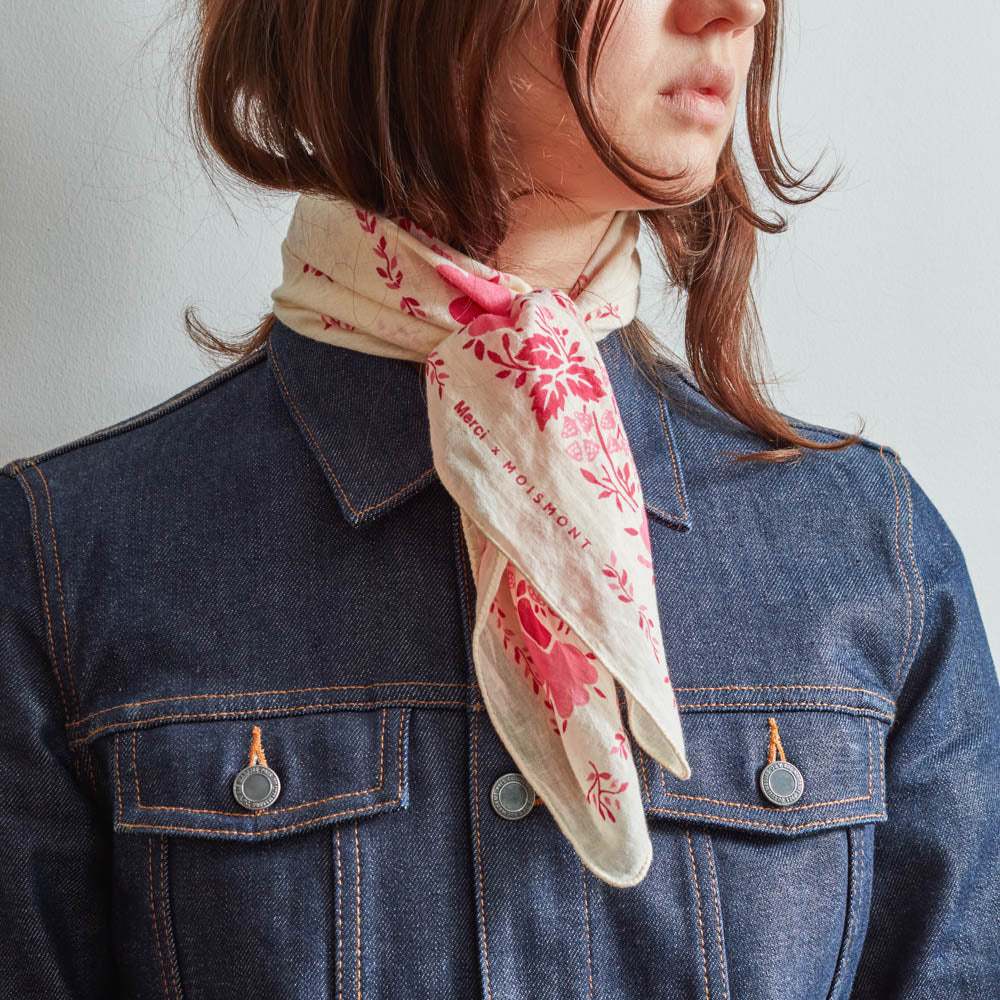 Moismont x Merci - Bandana Trèfle - Rose - Image 3