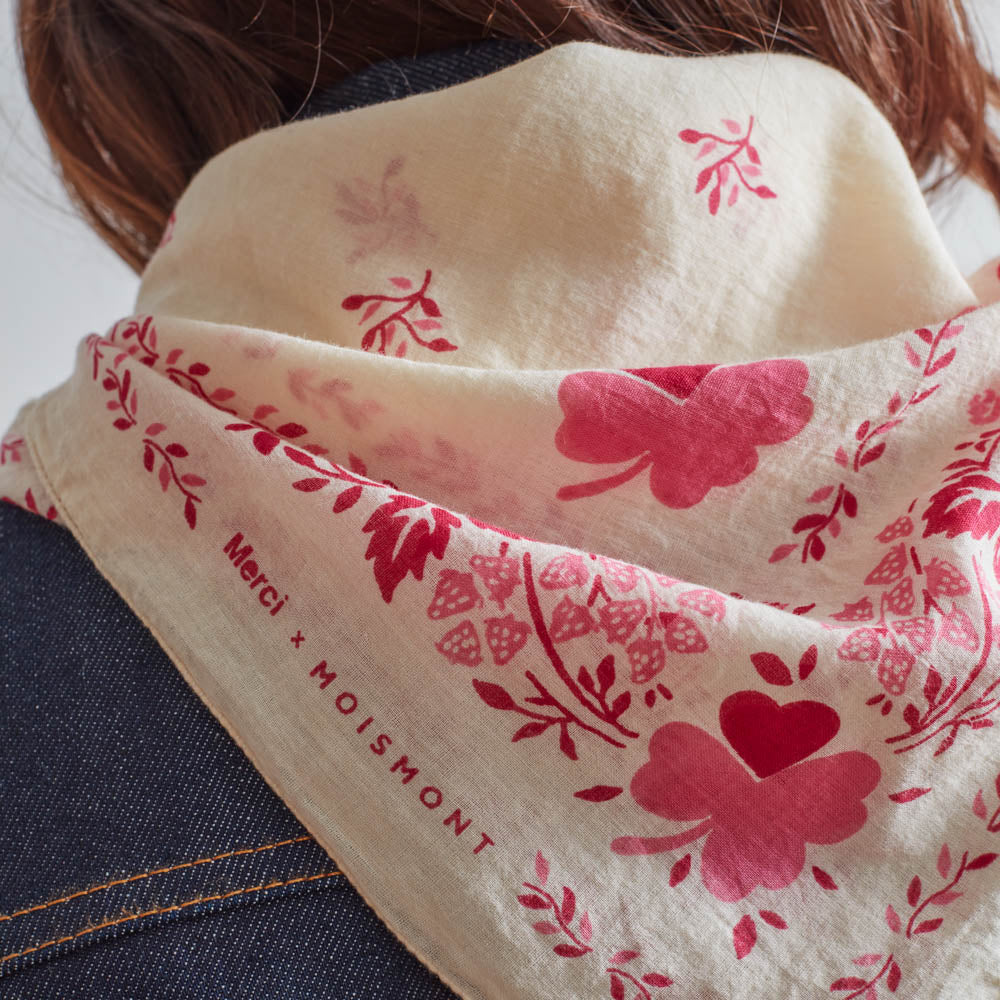 Moismont x Merci - Bandana Trèfle - Rose - Image 5