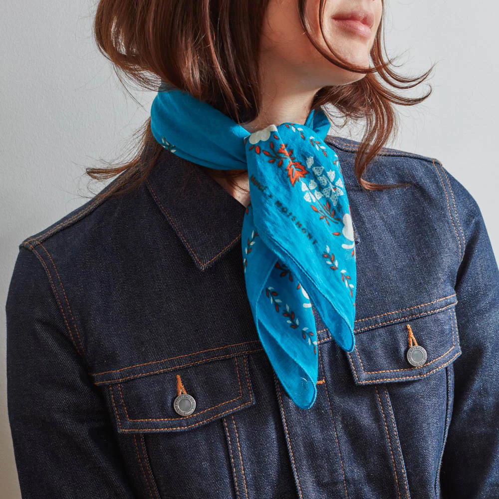 Moismont x Merci - Bandana Trèfle - Turquoise - Image 3