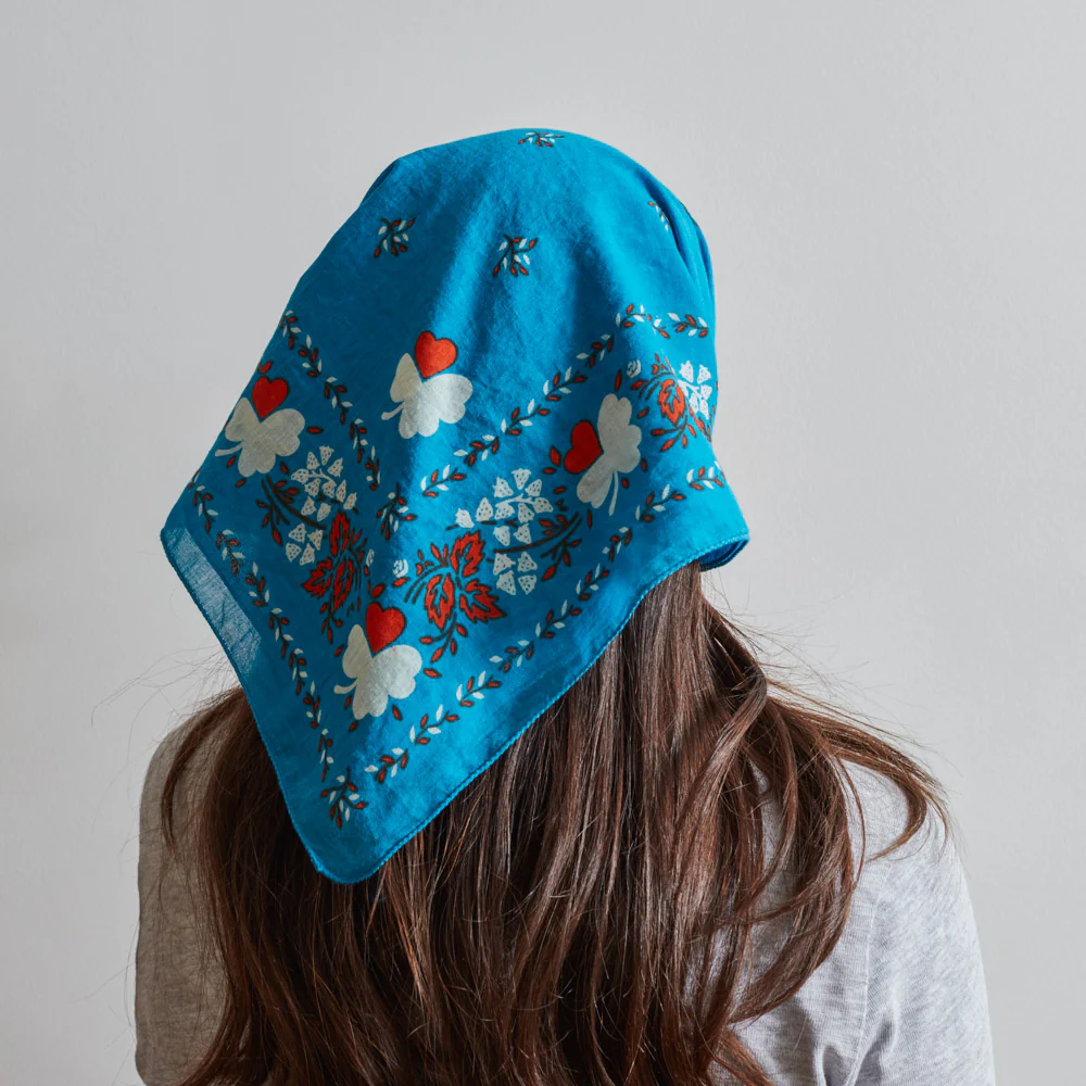 Moismont x Merci - Bandana Trèfle - Turquoise - Image 4