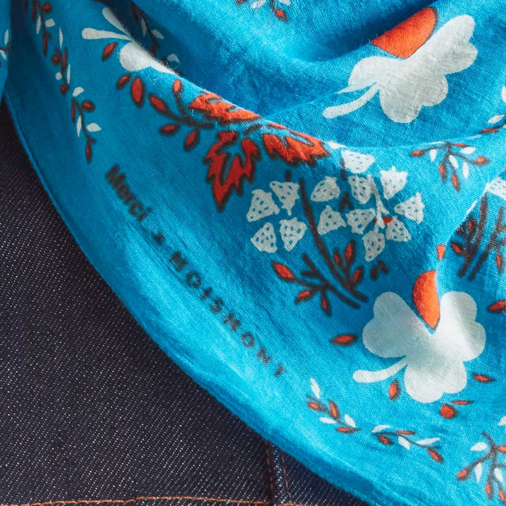Moismont x Merci - Bandana Trèfle - Turquoise - Image 5