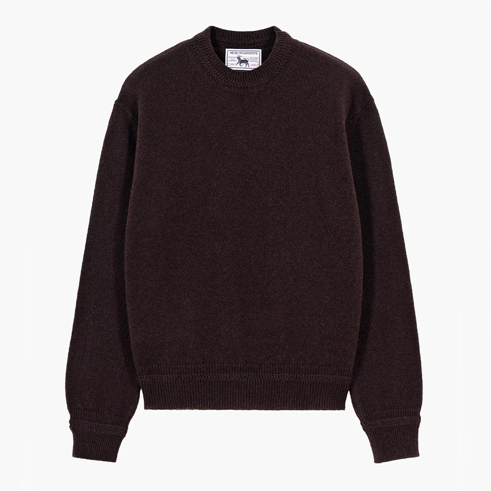 Museum Garments - Maille Boxy - Marron Foncé