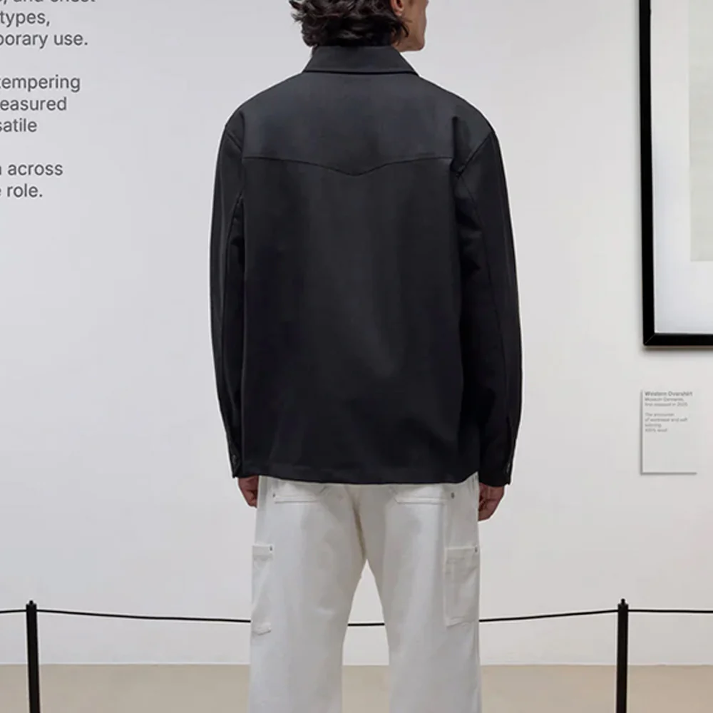 Museum Garments - Surchemise Western - Anthracite - Image 3