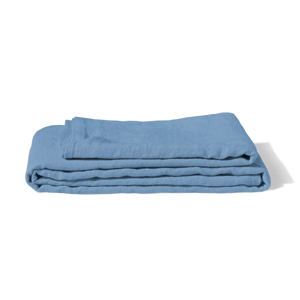 Nappe en lin lavé - Bleu Primaire - Image 7