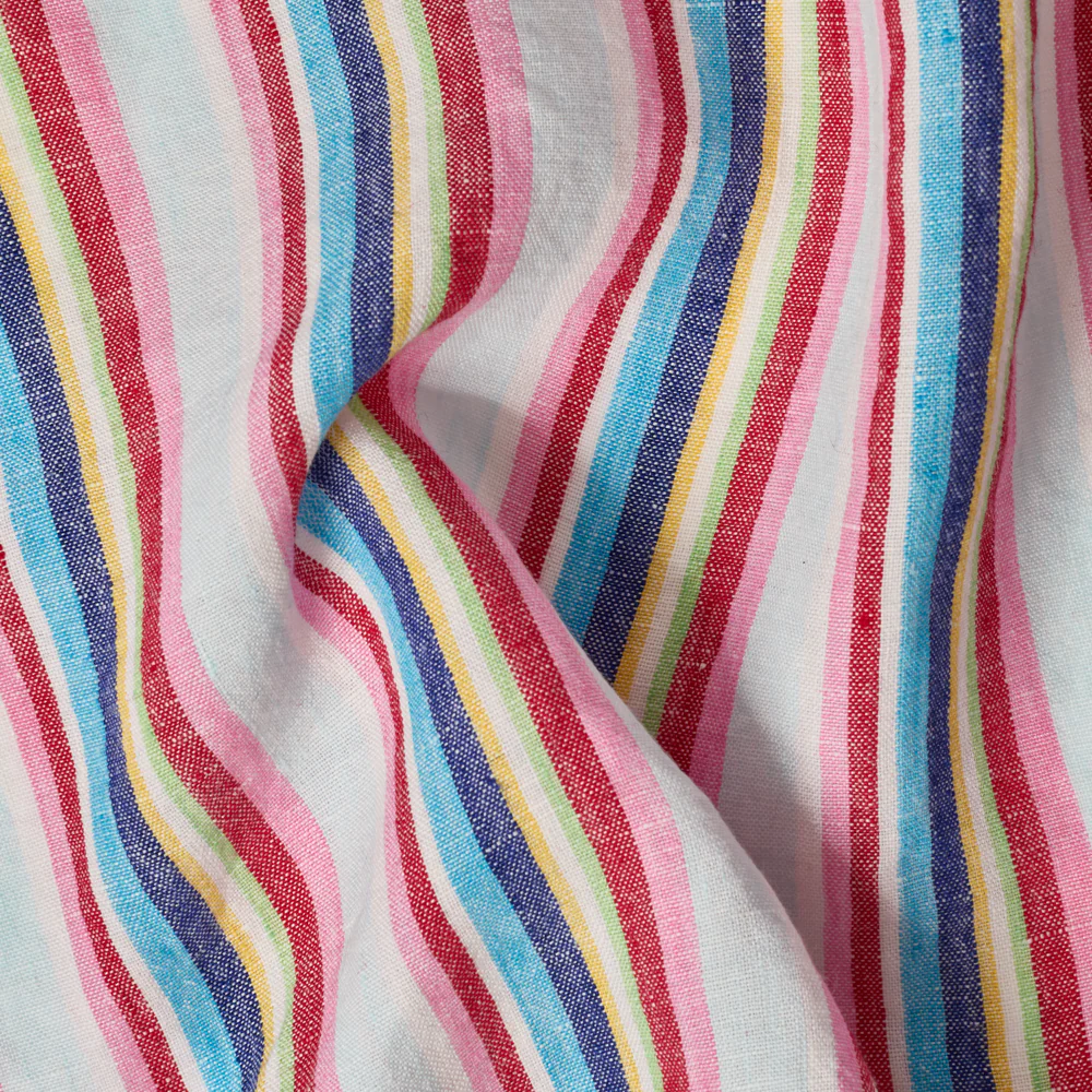 Nappe en lin lavé - Rayures Parasol - Image 3