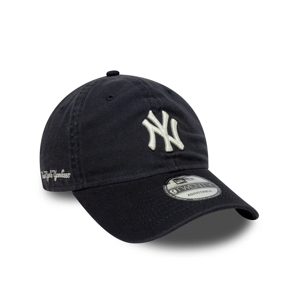 New Era - Casquette Washed Script 9Twenty - Marine - Image 3