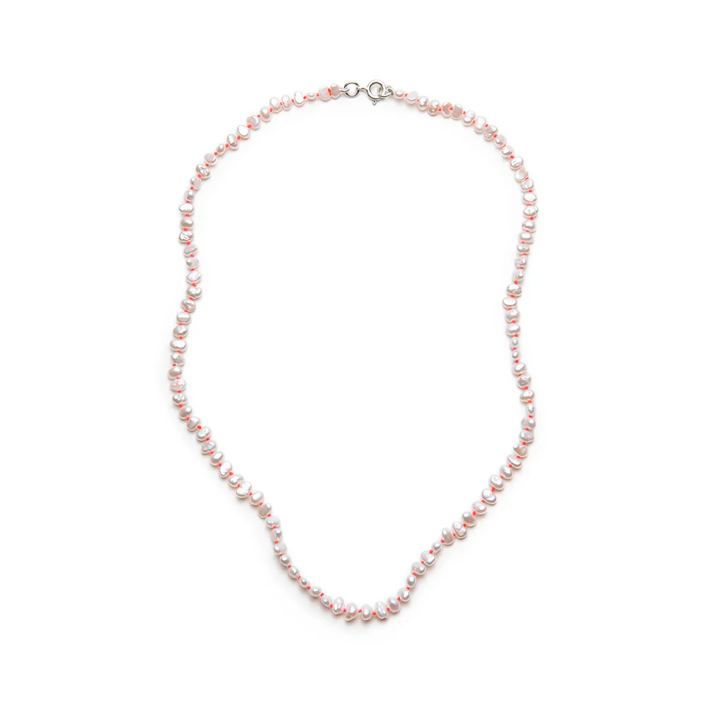 Nina Janvier - Collier Mini Soga - Rose Bonbon Argent