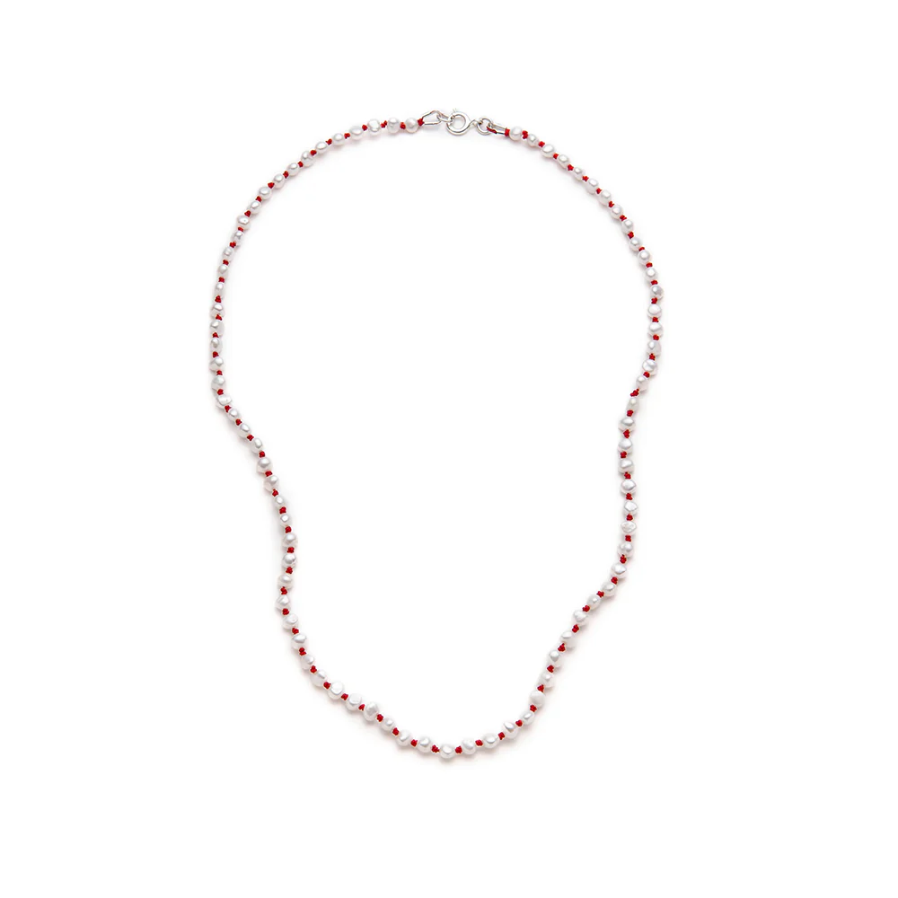 Nina Janvier - Collier Mini Soga - Rouge Argent
