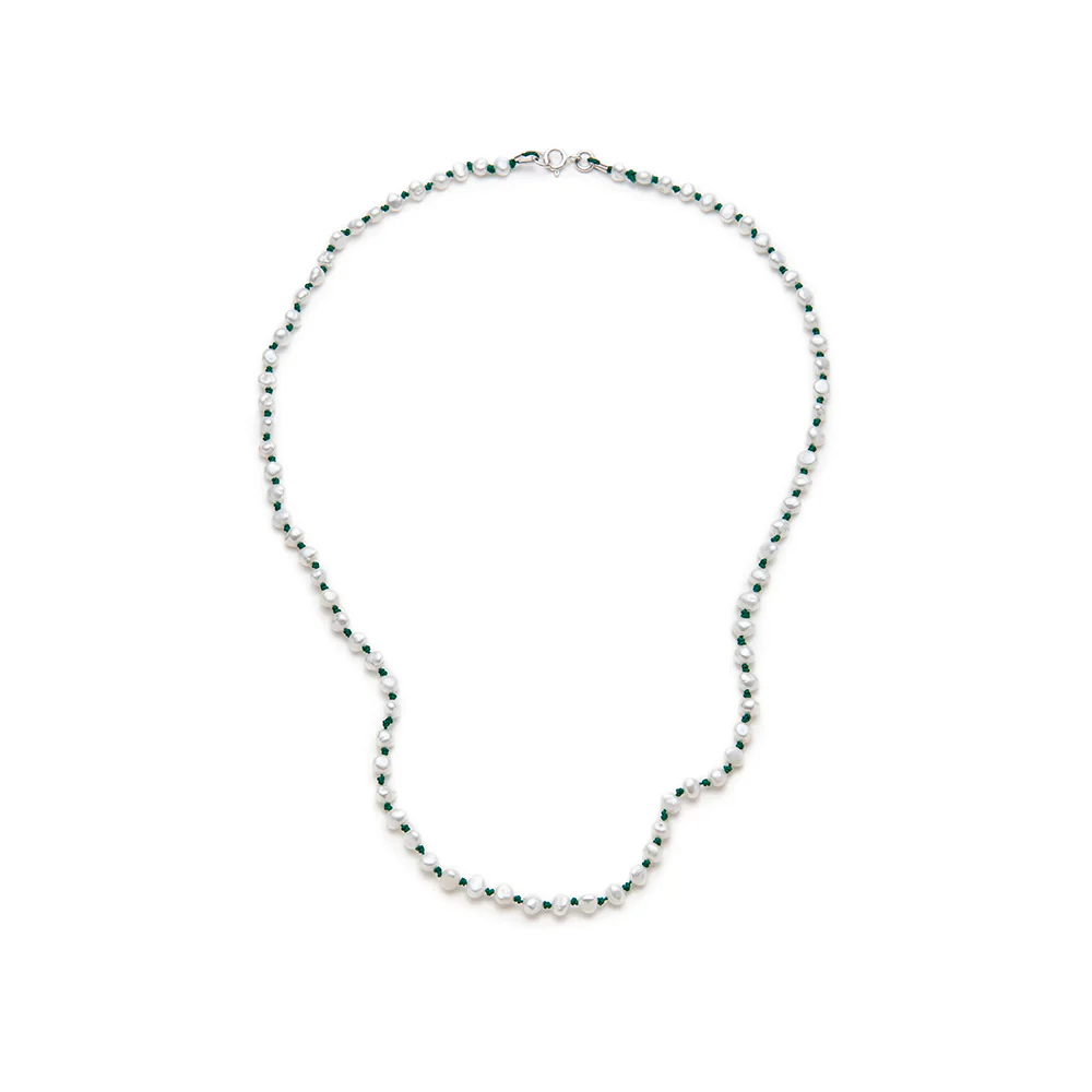 Nina Janvier - Collier Mini Soga - Vert Argent