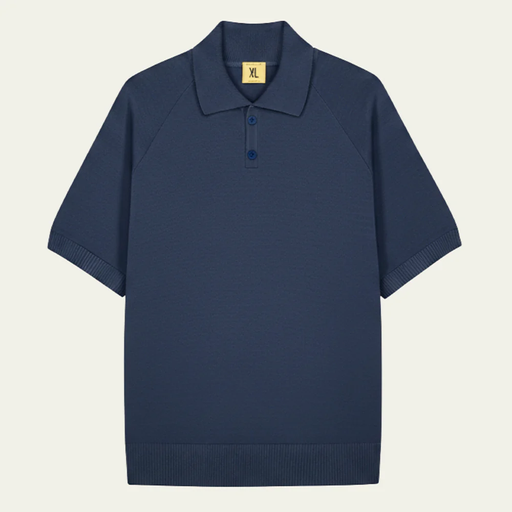 Nitto Knitwear - Polo Sevan - Marine - Image 4