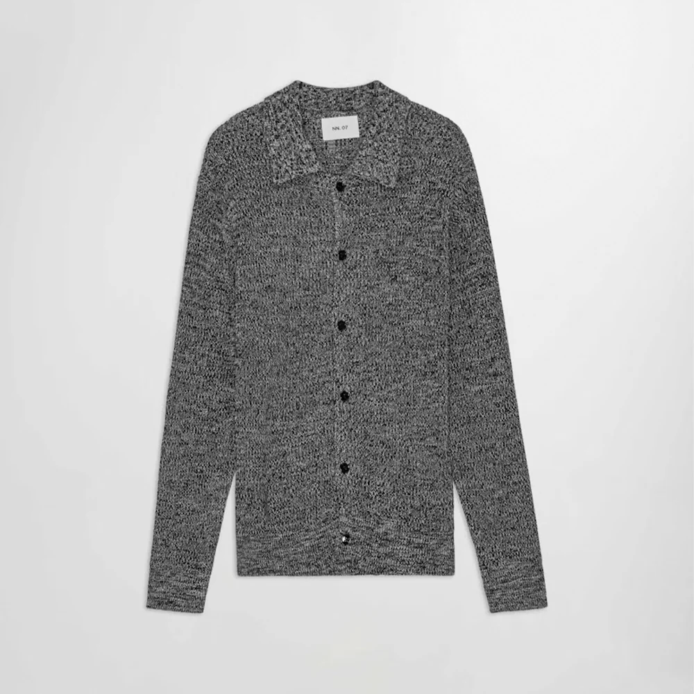 NN. 07 - Cardigan Polo Jacobo - Noir Multi