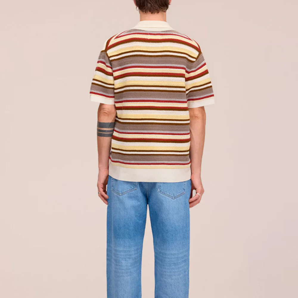 NN07 - Cardigan Polo Lars - Ivoire - Image 3
