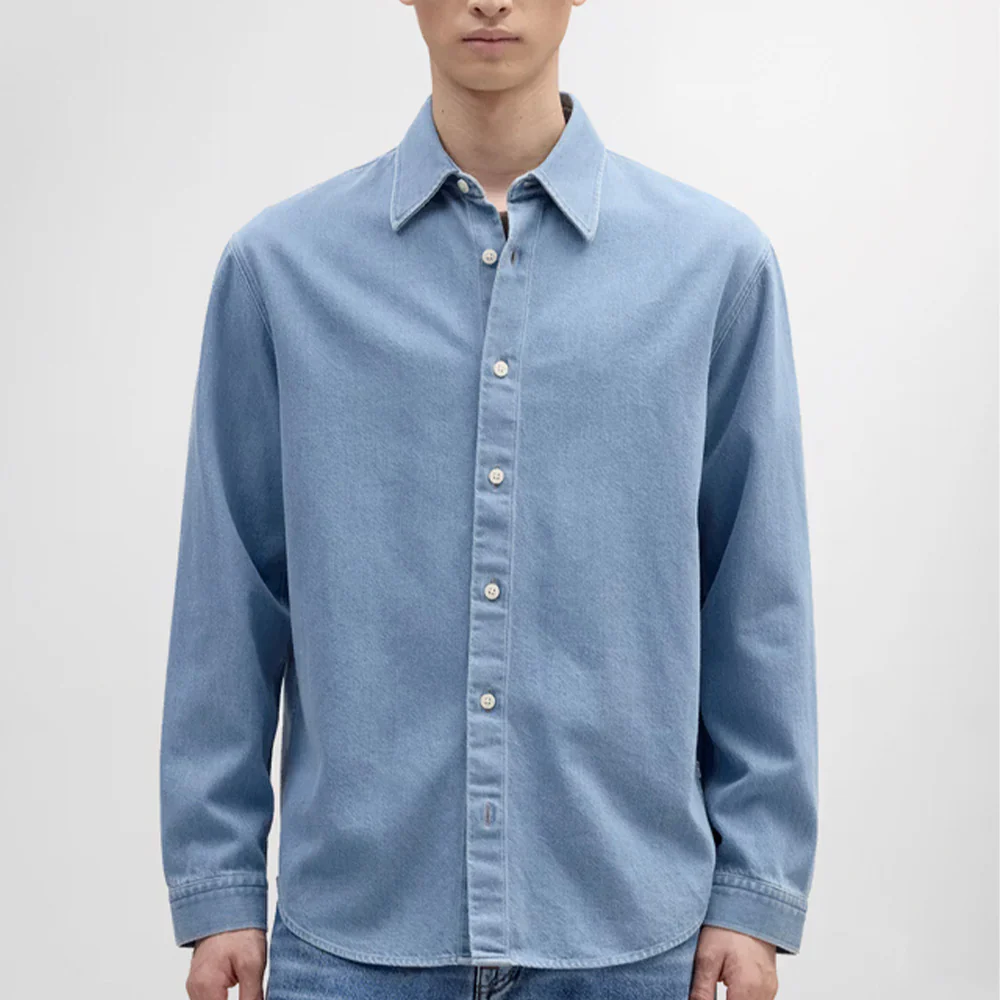 NN07 - Chemise Casper 50033 - Bleu Denim - Image 2