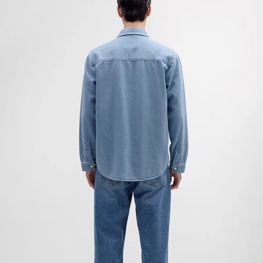 NN07 - Chemise Casper 50033 - Bleu Denim - Image 4