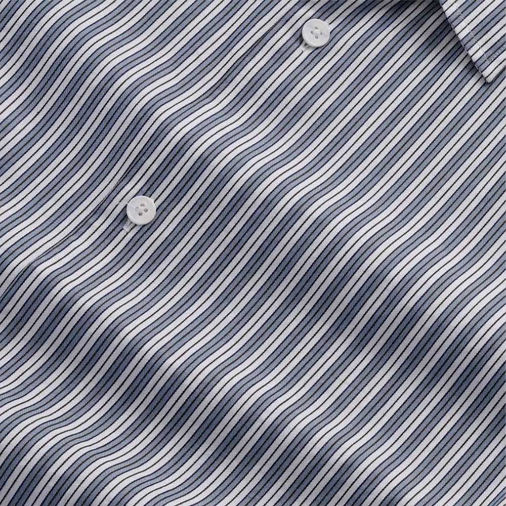 NN07 - Chemise Freddy 5973 - Bleu Rayé - Image 5