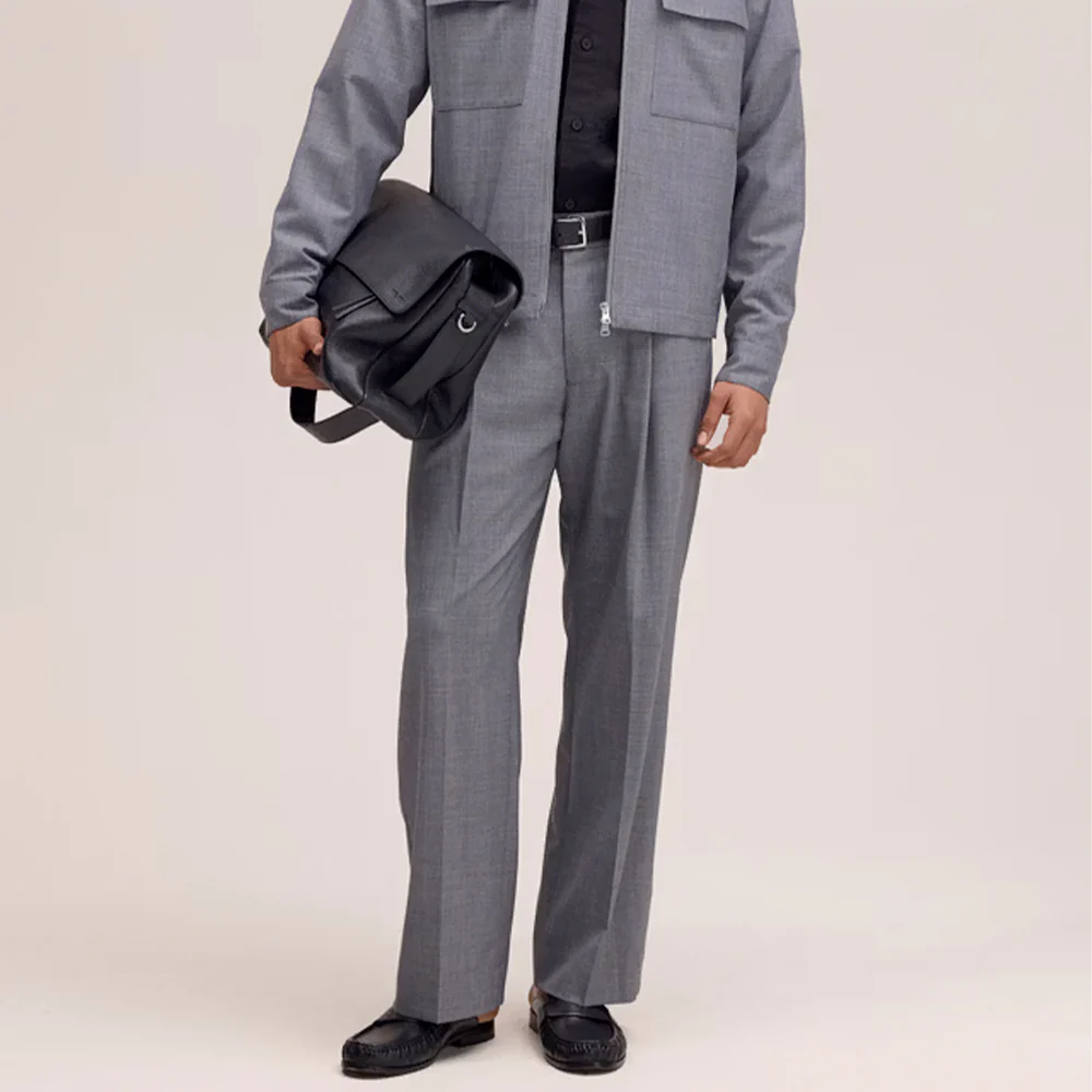 NN07 - Pantalon Kay 10037 - Gris Clair Mélangé - Image 2