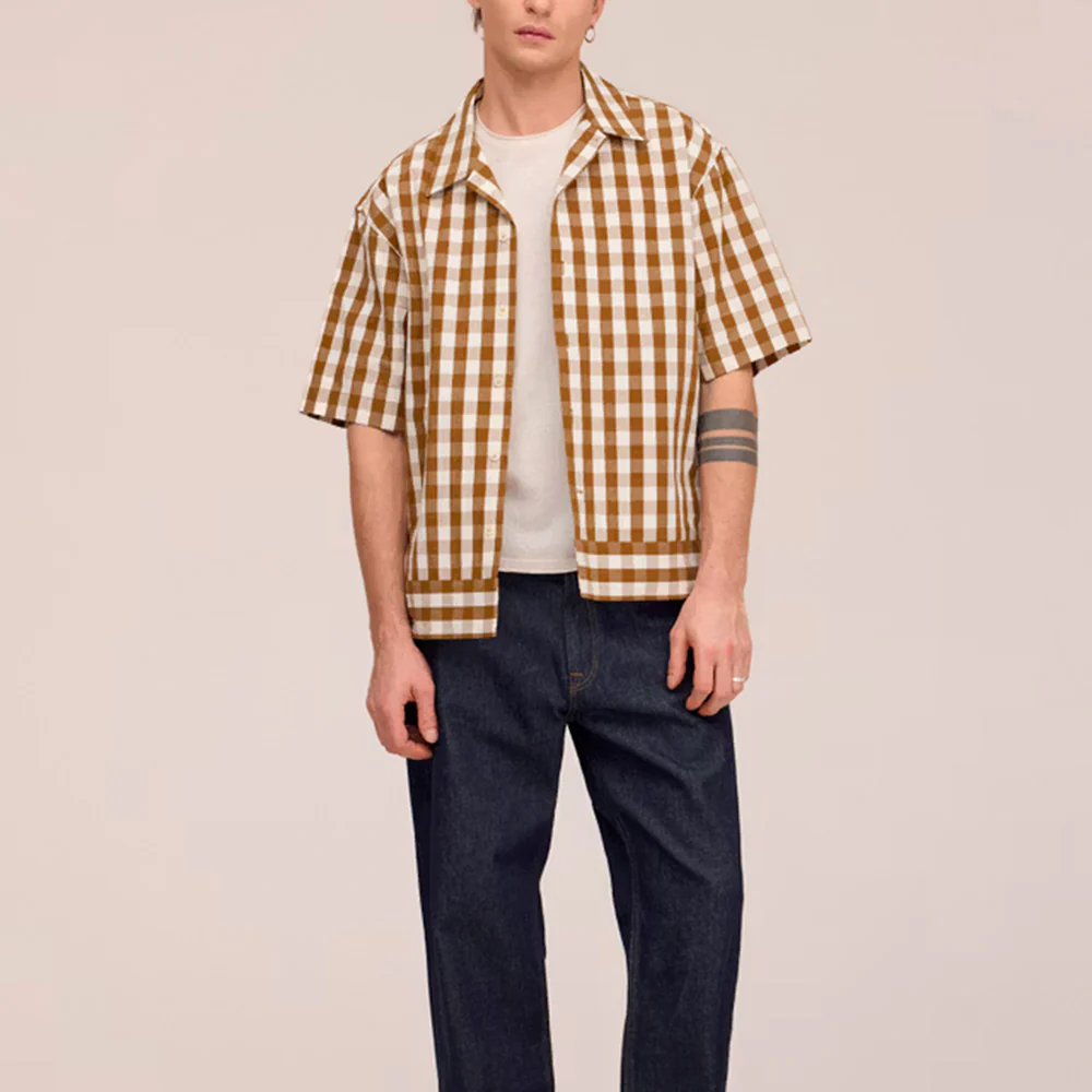 NN07 - Surchemise Reed - Brown Check - Image 2