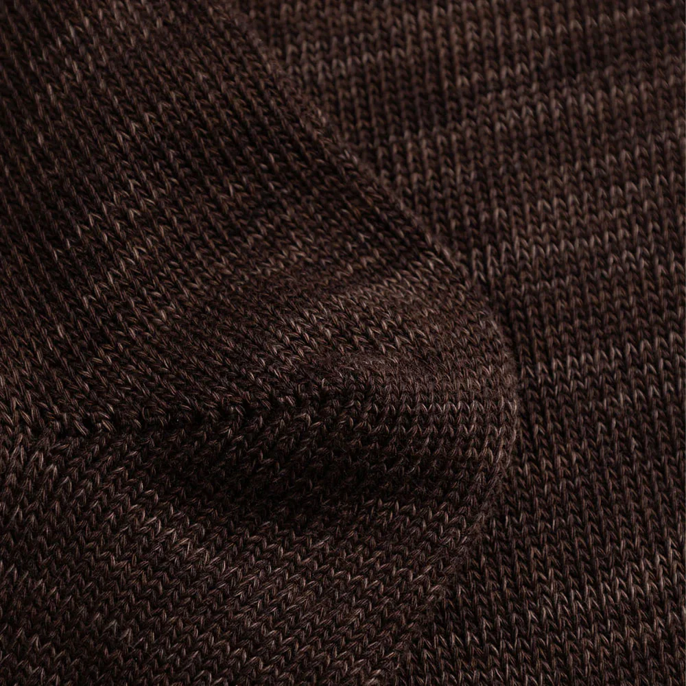 Norse Projects - Chaussettes Bykle Twist - Marron - Image 3