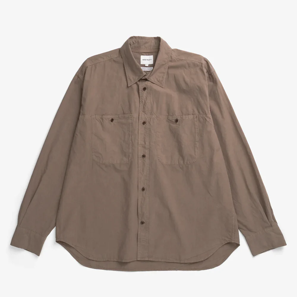 Norse Projects - Chemise Falster - Walnut