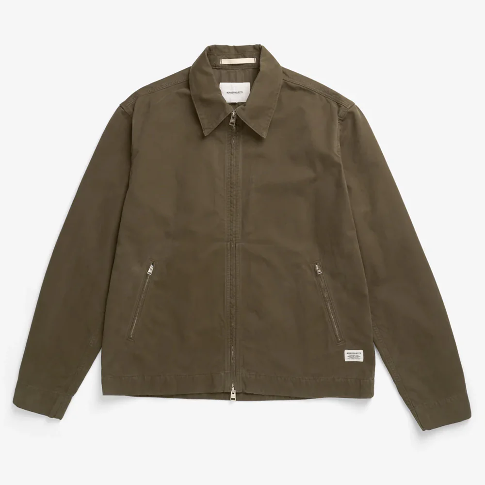 Norse Projects - Veste Raabjerg Canvas - Olive Night