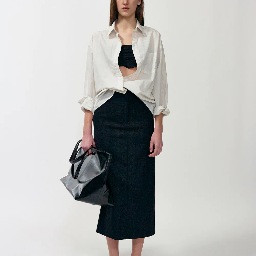 Nothing Written - Chemise en coton rayé Timon - Ivoire - Image 2