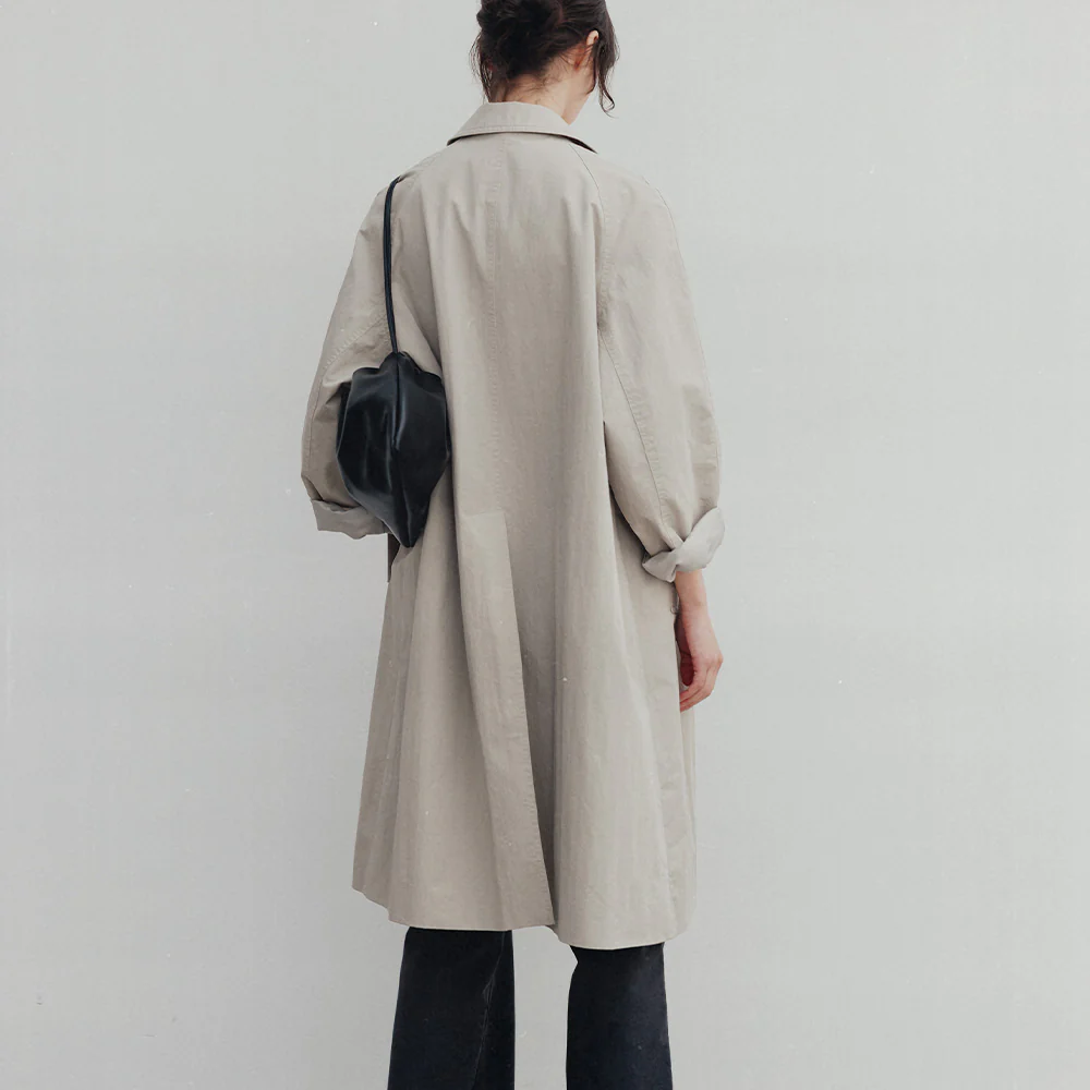 Nothing Written - Manteau Balmacaan Oversize - Beige - Image 4