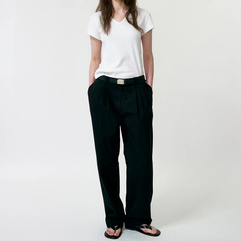 Nothing Written - Pantalon Lena Ă 3 pinces - Noir - Image 2