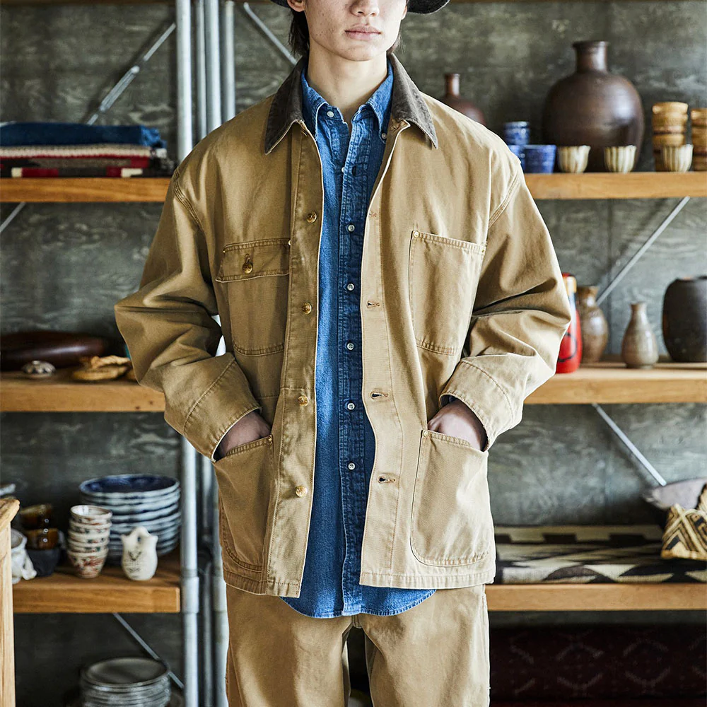 OrSlow - Veste Relax Fit Oxford - Marron