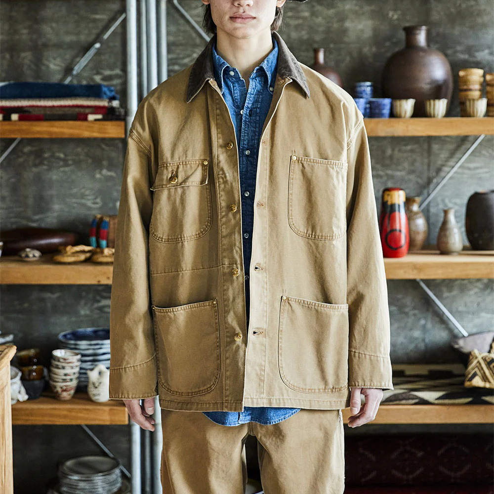 OrSlow - Veste Relax Fit Oxford - Marron - Image 2