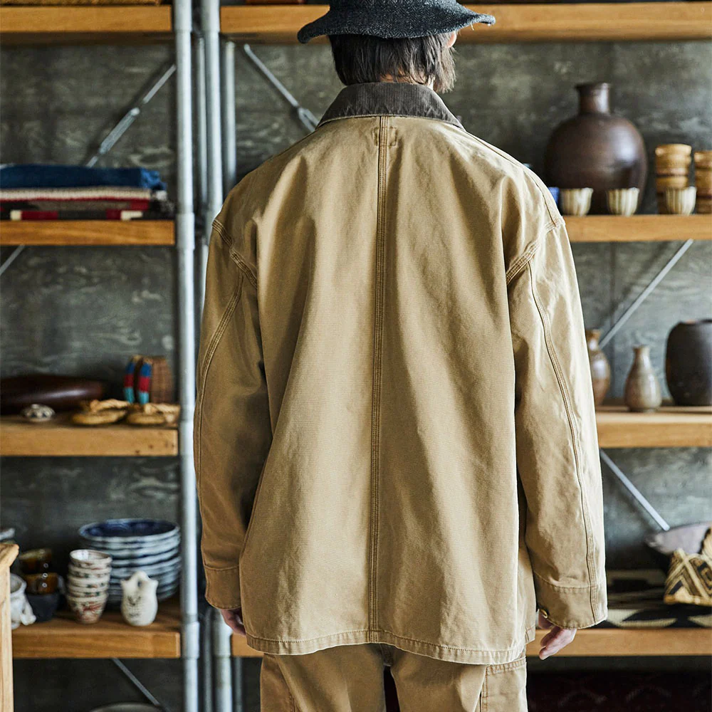 OrSlow - Veste Relax Fit Oxford - Marron - Image 4