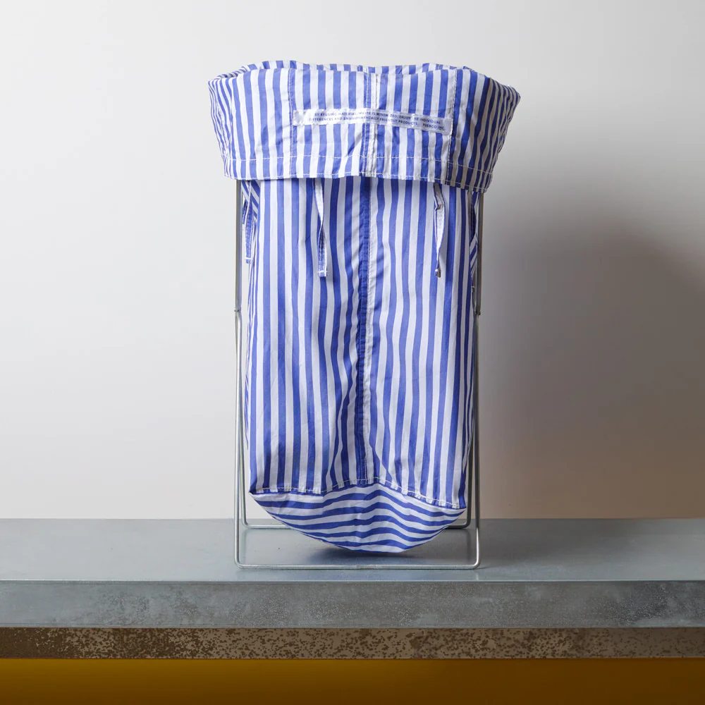 Panier Ă linge - Rayures bleues - Image 3