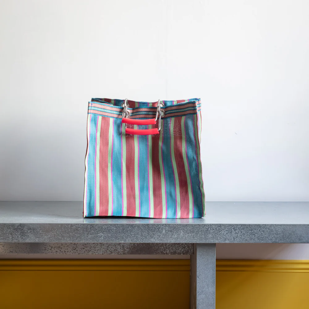 Panier carré - Rouge & Bleu - Image 3