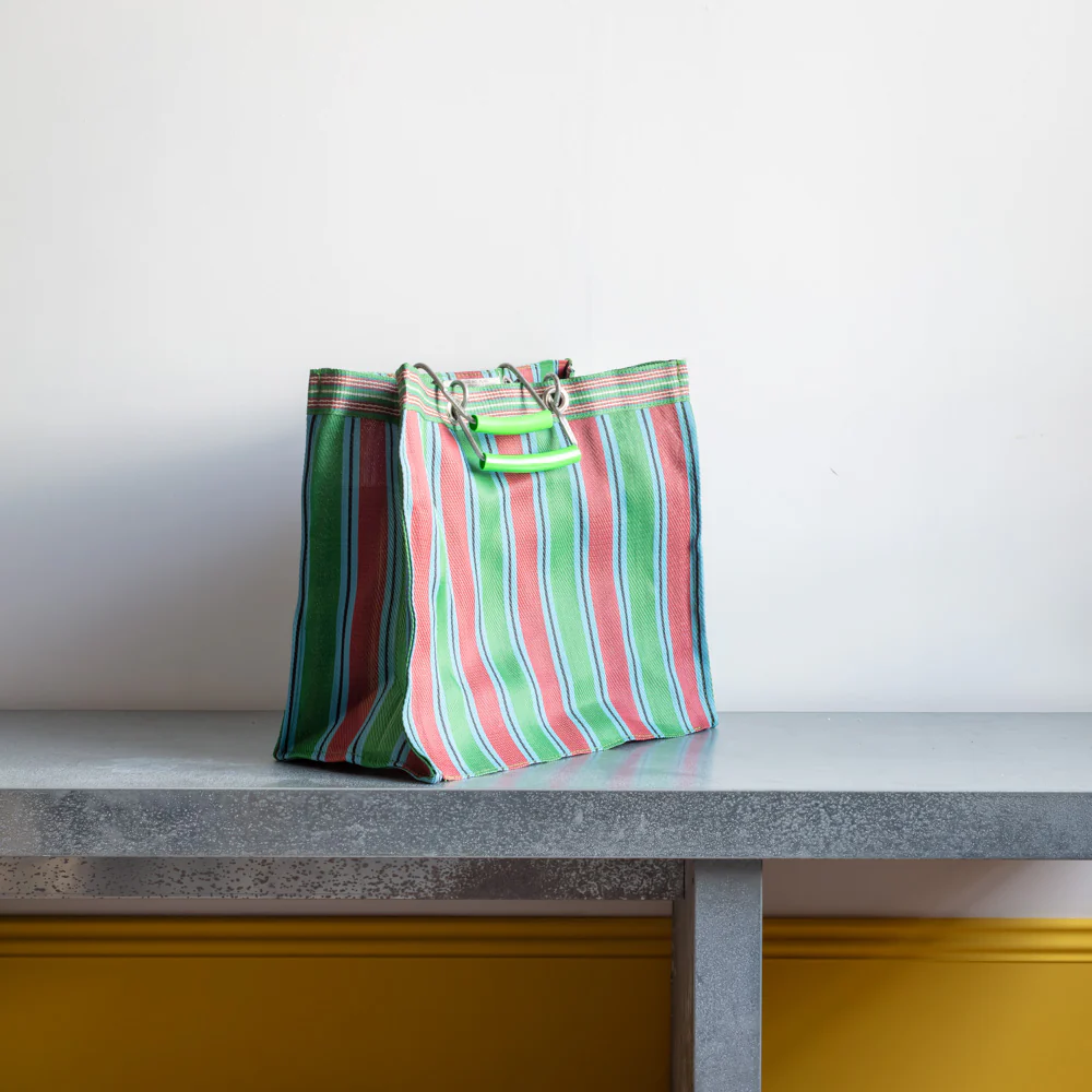 Panier carré - Vert & Rouge - Image 2