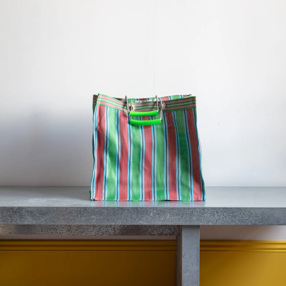 Panier carré - Vert & Rouge - Image 3