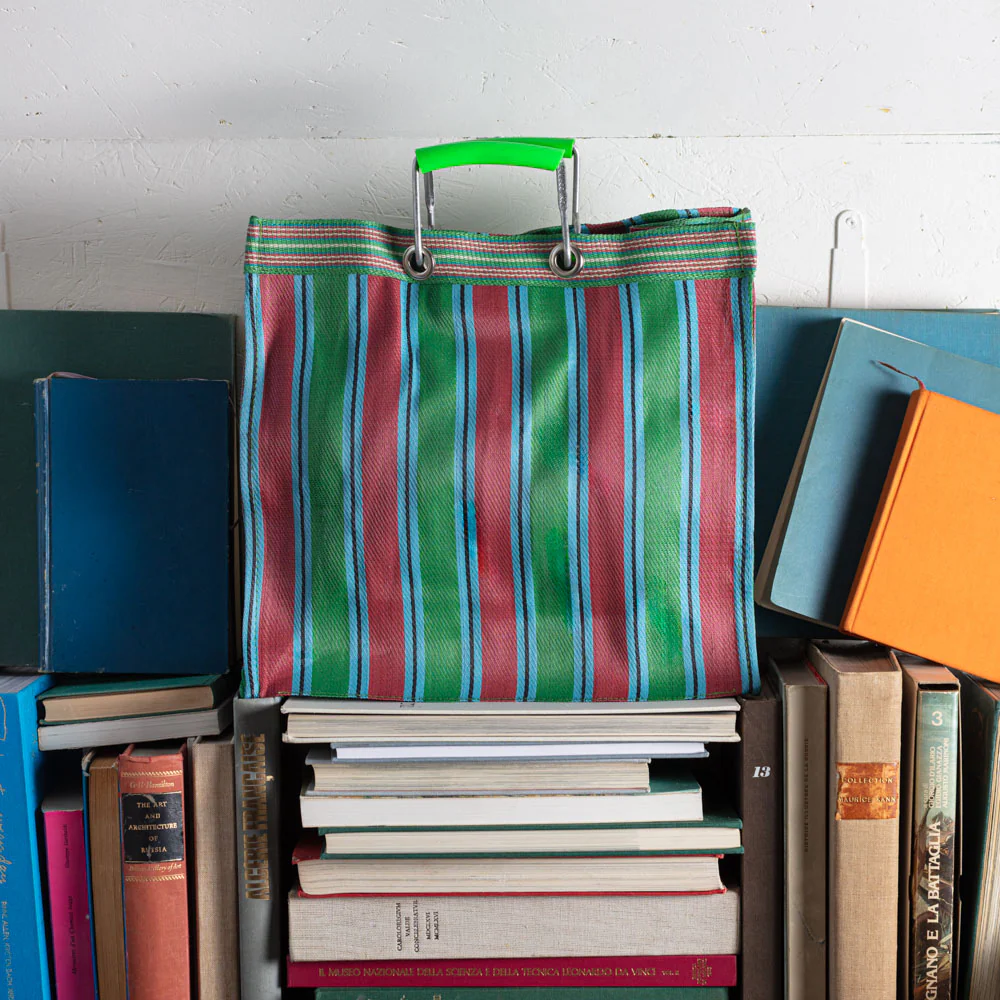 Panier carré - Vert & Rouge - Image 4