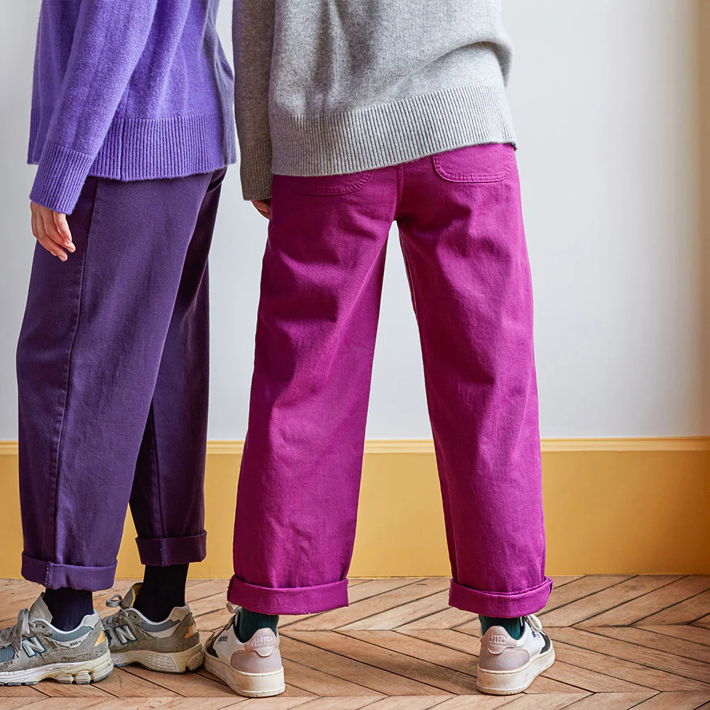 Merci - Pantalon en coton - Améthyste - Image 3