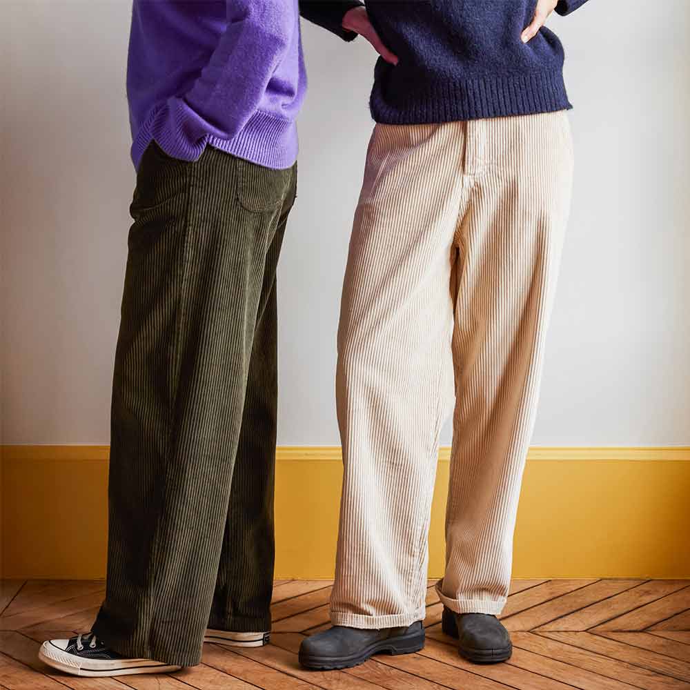 Merci - Pantalon en velours côtelé - Kaki - Image 3
