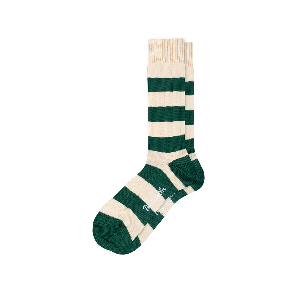 Pantherella - Chaussettes Selsey - Vintage Blanc et Vert
