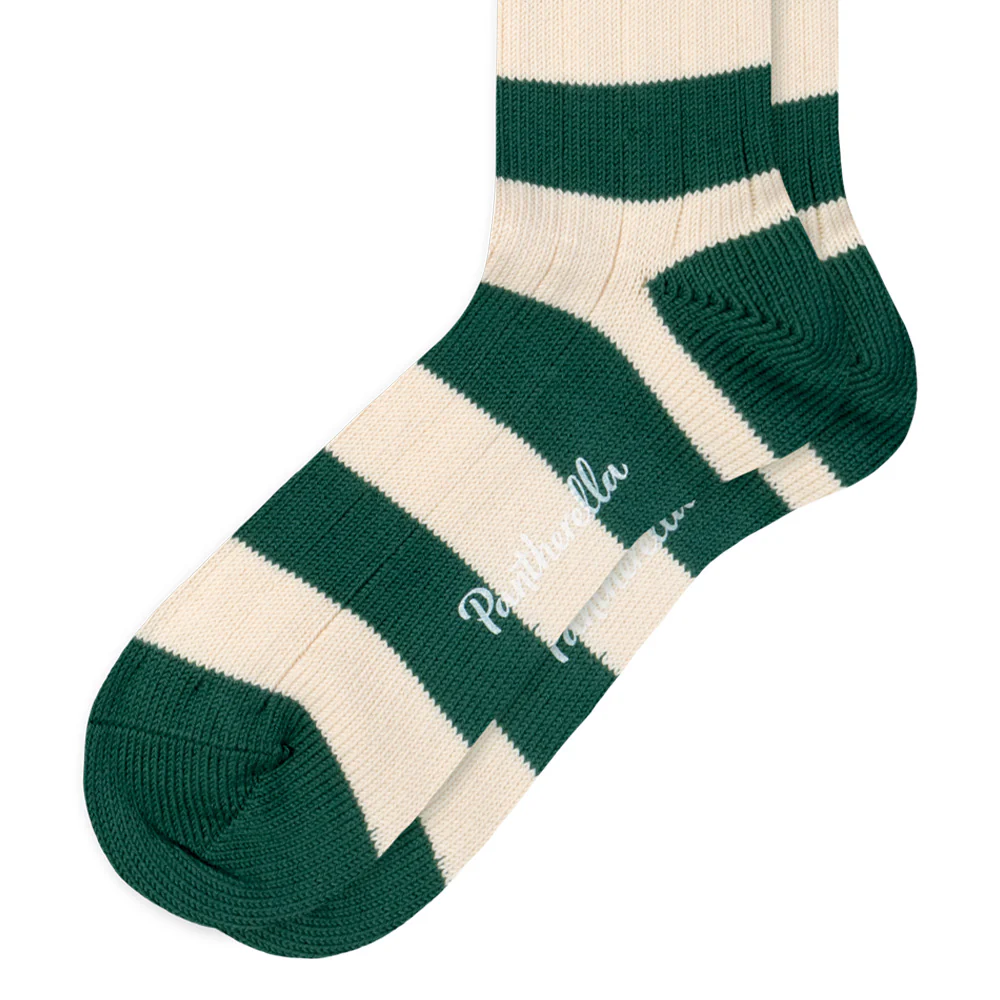 Pantherella - Chaussettes Selsey - Vintage Blanc et Vert - Image 2