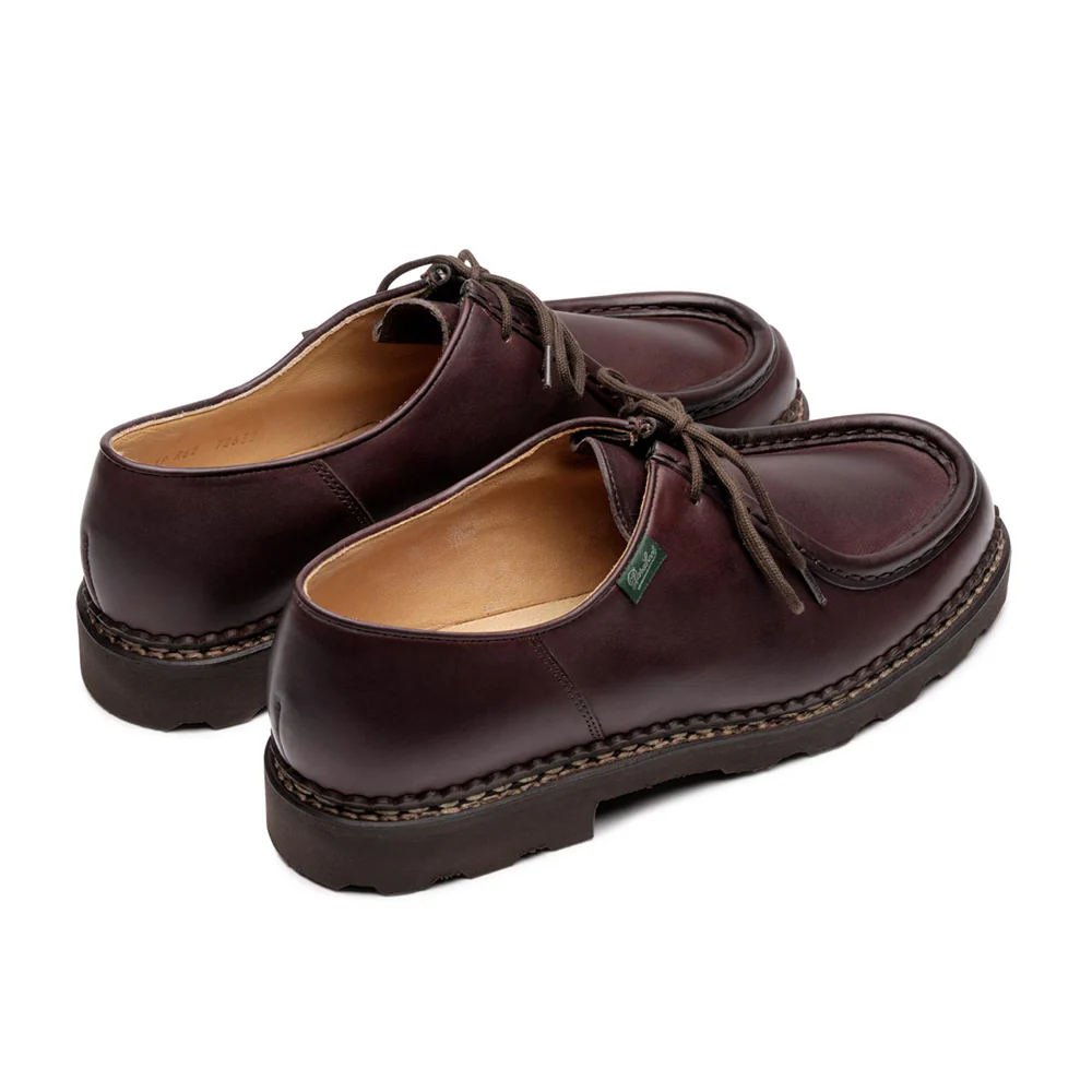 Paraboot - Derbies Michael en cuir - Lisse Marron - Image 5