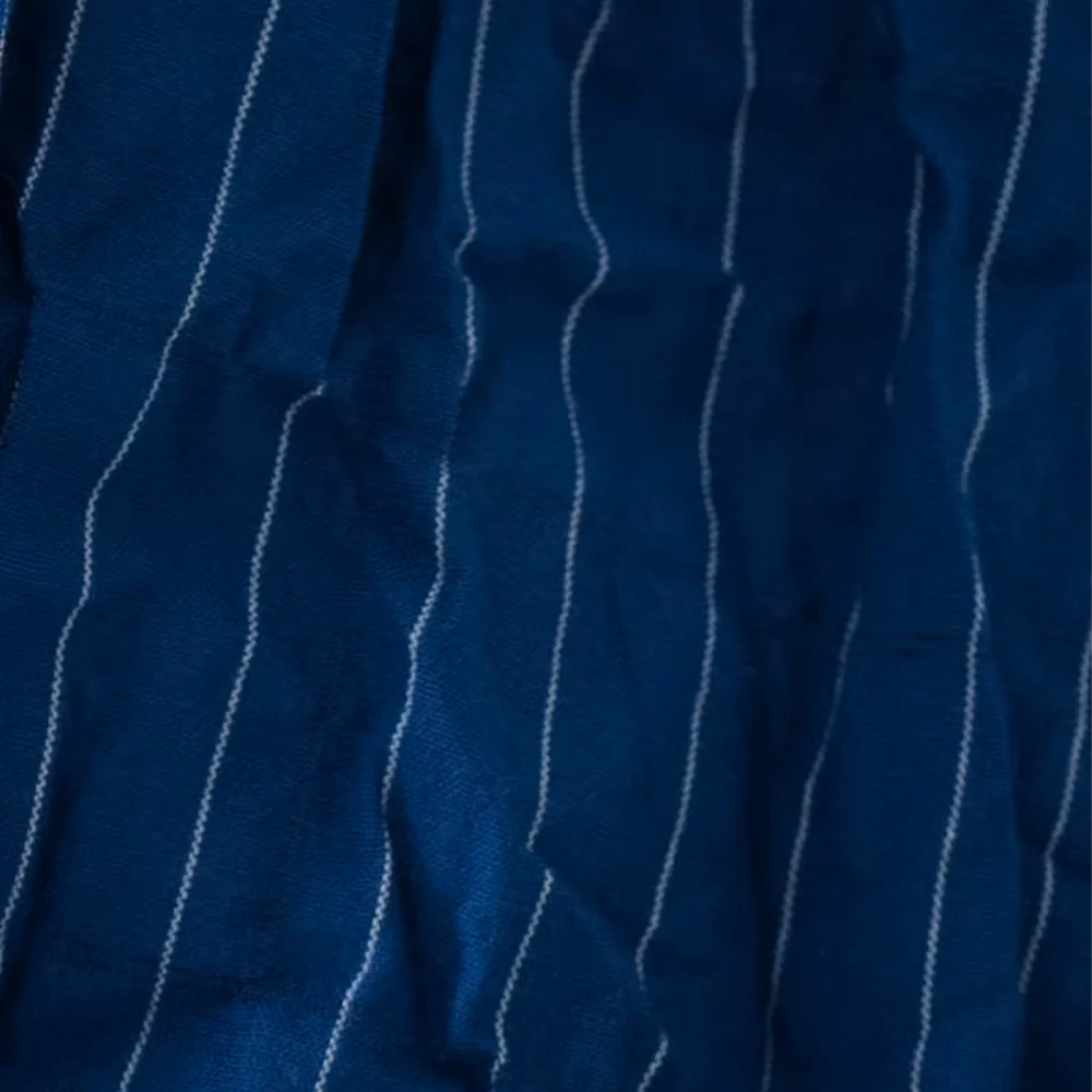 Pas de Calais - Robe Shirring Stripe - Marine - Image 2