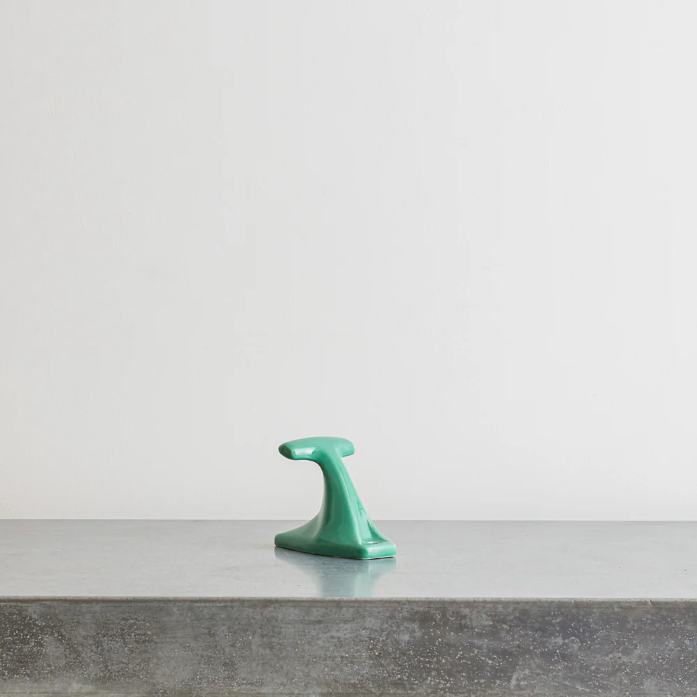 Patère porcelaine - Vert