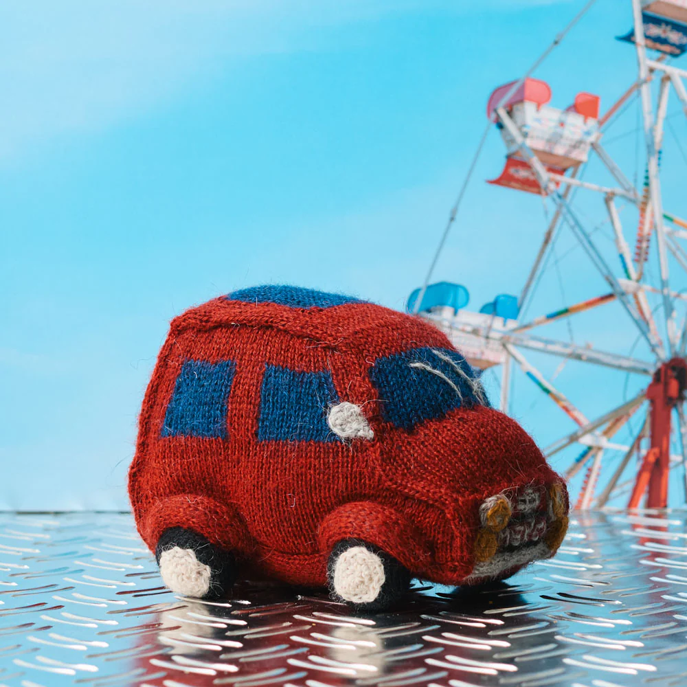 Peluche Merci en tricot - Fiat 500 - Image 2