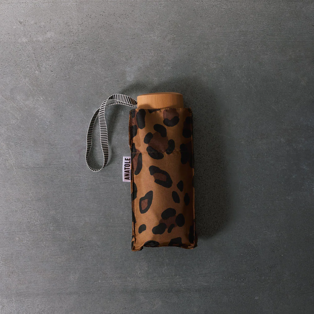 Petit parapluie bois - Léopard - Image 2