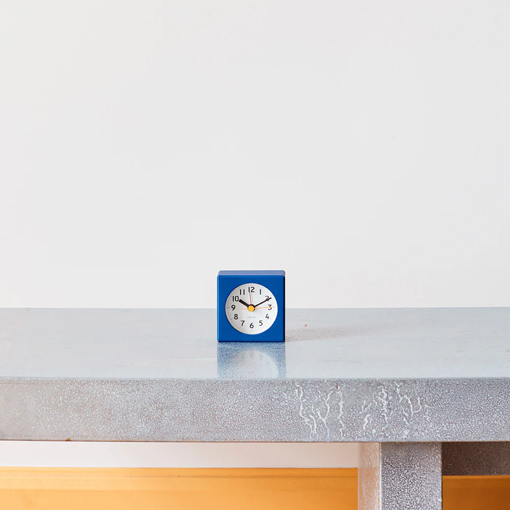 Petit réveil carré - Bleu - Image 3